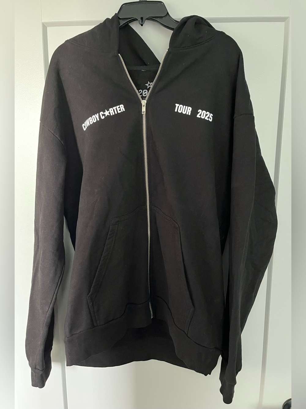 New Beyonce Cowboy Carter Tour Jacket Black Zip Up CCT 2025 Concert Size X-Large